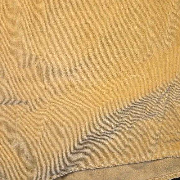 Johnnie-O Hangin Out Corduroy Shirt Mens Medium Mustard Yellow Long Sleeve - Picture 3 of 6